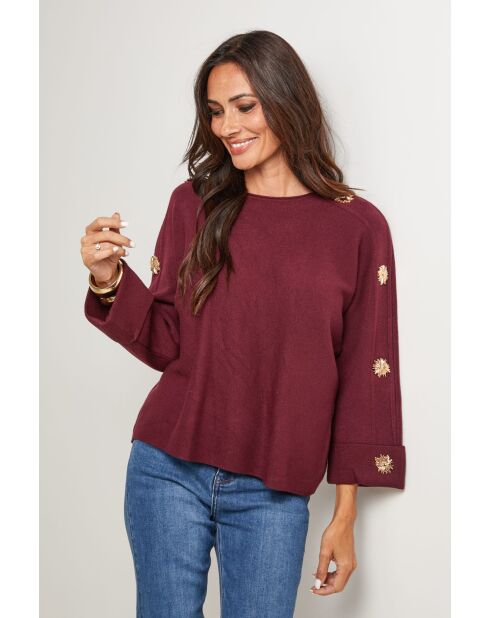 Leonard burgunderfarbener Pullover