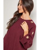 Leonard burgunderfarbener Pullover