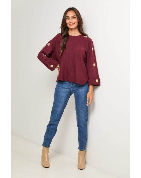 Leonard burgunderfarbener Pullover