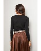 Schwarzer Pullover im Juli