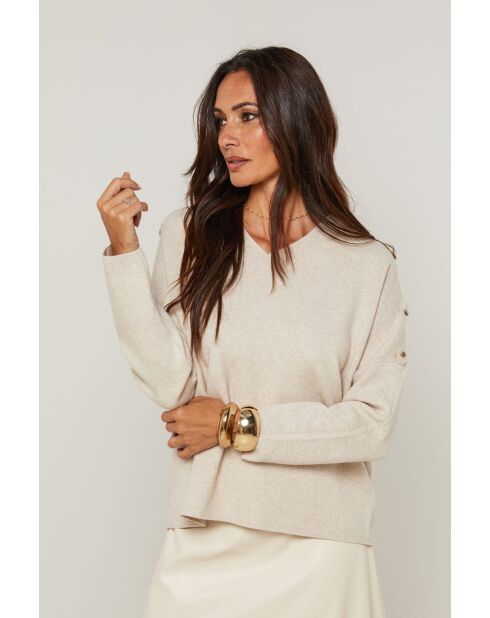 Taupefarbener Pullover Montgomery
