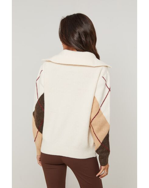 Ecrufarbener Pullover Kensington