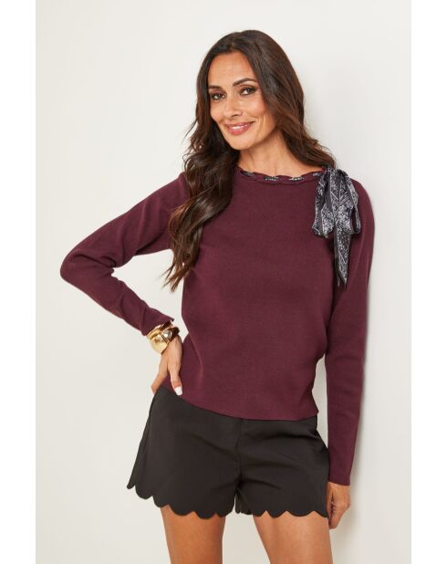 Isaac burgunderfarbener Pullover