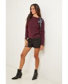 Isaac burgunderfarbener Pullover