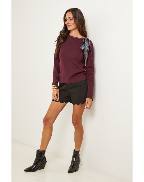 Isaac burgunderfarbener Pullover