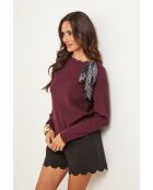 Isaac burgunderfarbener Pullover