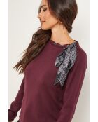 Isaac burgunderfarbener Pullover