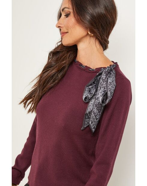 Isaac burgunderfarbener Pullover