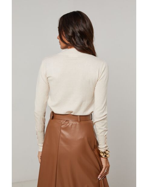Nathie beiger Pullover