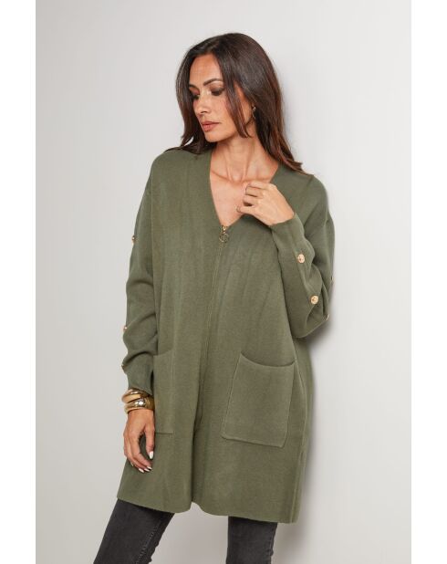 Gilet Henriette kaki