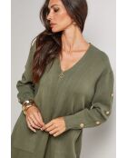 Gilet Henriette kaki