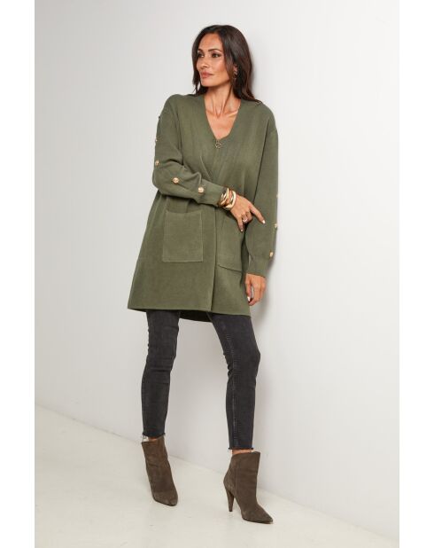 Gilet Henriette kaki