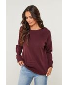 Clémentine burgunderfarbener Pullover