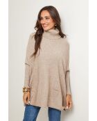 Poncho Augustin taupe