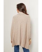 Poncho Augustin taupe