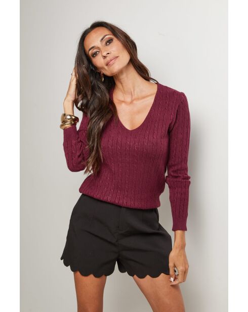 Charlie burgunderfarbener Pullover