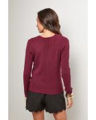 Charlie burgunderfarbener Pullover
