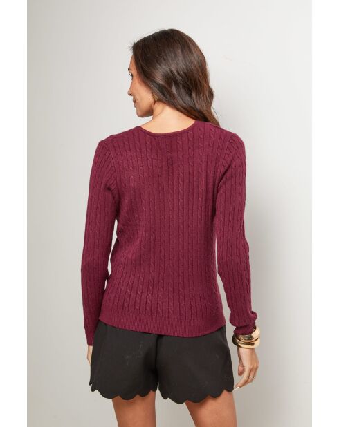 Charlie burgunderfarbener Pullover