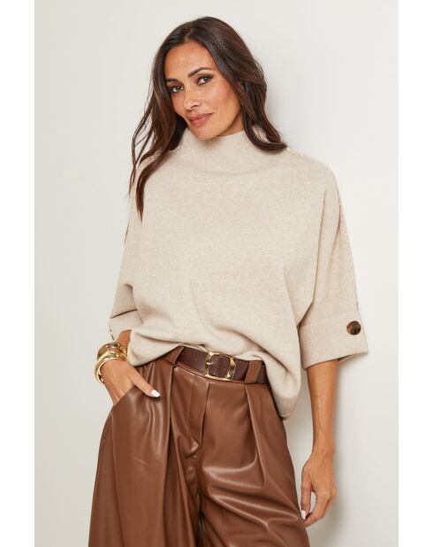 Beige trui Lorenzo