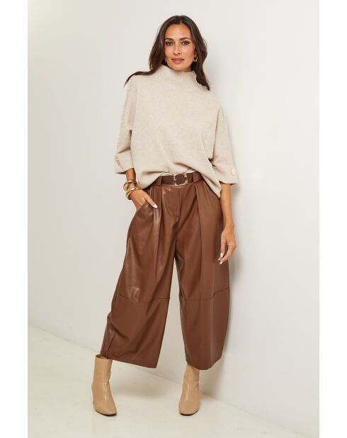 Beige trui Lorenzo