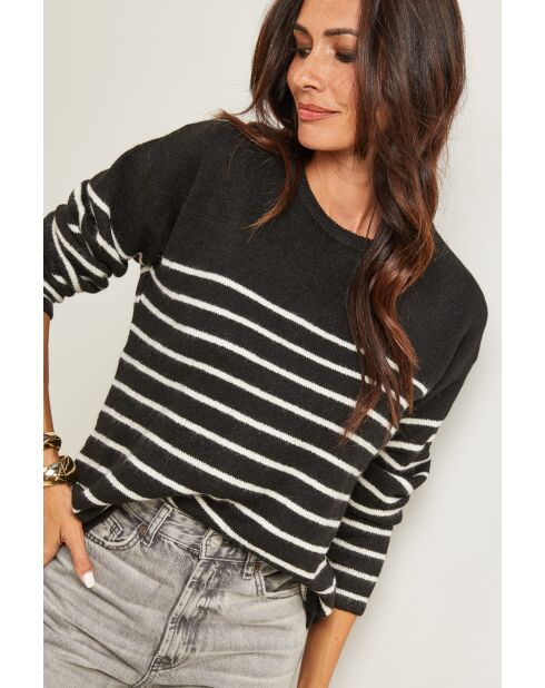 Pull Cassian noir beige