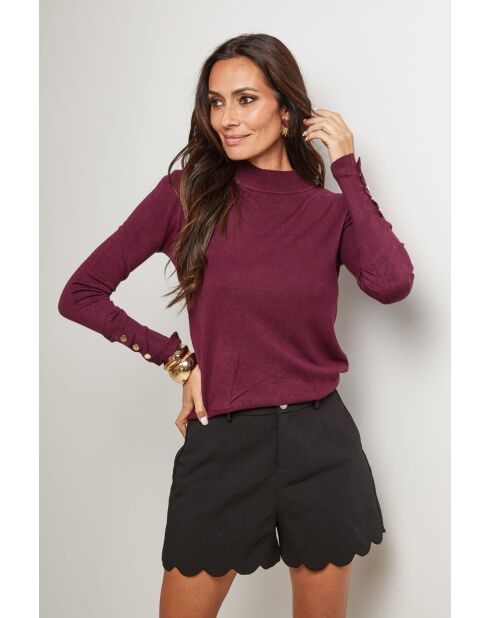 Nathie burgunderfarbener Pullover