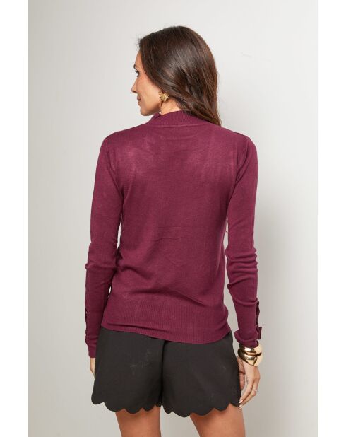 Nathie burgunderfarbener Pullover