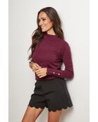 Nathie burgunderfarbener Pullover
