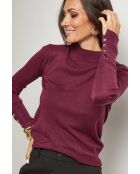 Nathie burgunderfarbener Pullover