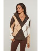 Taupefarbener Pullover Kensington