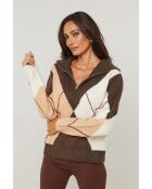 Taupefarbener Pullover Kensington