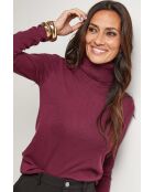 Eden burgunderfarbener Pullover