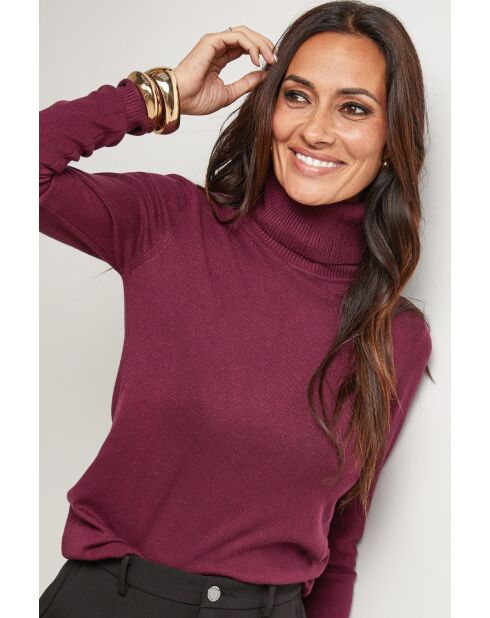 Eden burgunderfarbener Pullover