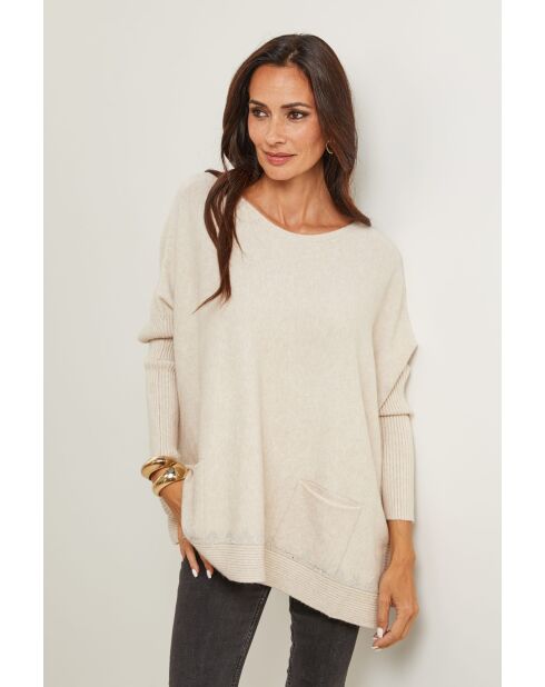 Beige trui Gianna