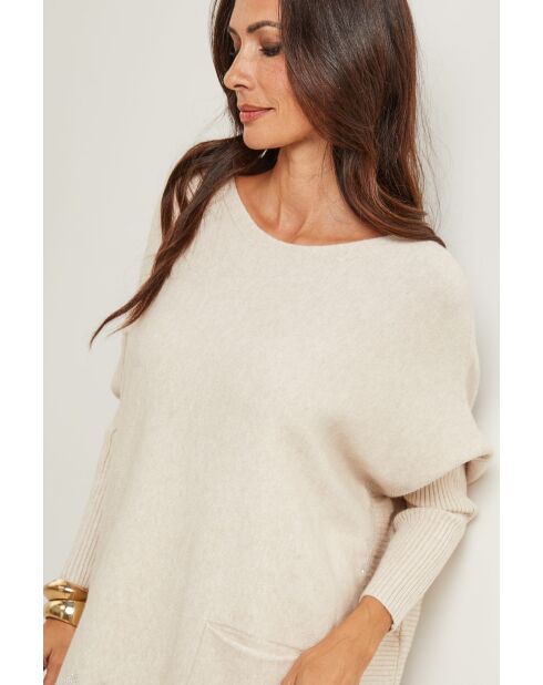 Beige trui Gianna