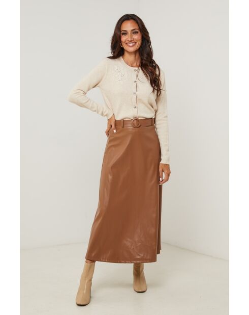 Gilet beige Victorine