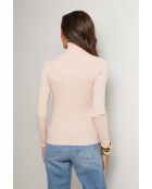 Satter rosafarbener Pullover