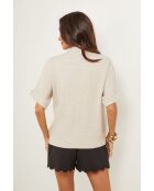 Pull Mercer beige noir