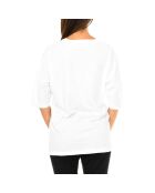 J20J204632 weißes T-Shirt mit Rundhalsausschnitt
