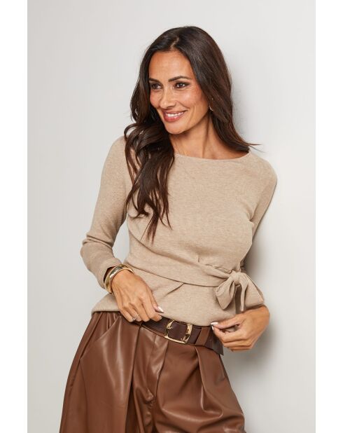 Taupefarbener Pullover Harrison