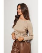 Taupefarbener Pullover Harrison