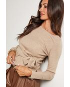 Taupefarbener Pullover Harrison