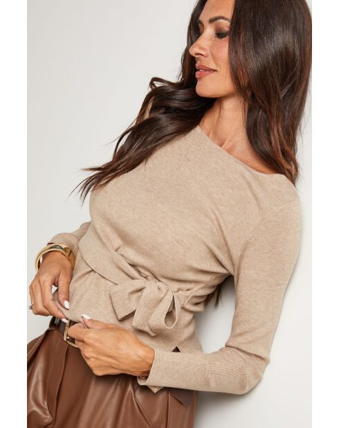 Taupefarbener Pullover Harrison