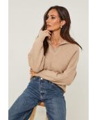 Marino taupefarbener Pullover