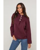 Ashford burgunderfarbener Pullover