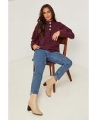 Ashford burgunderfarbener Pullover