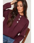 Ashford burgunderfarbener Pullover
