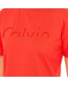 J20J206171 rotes T-Shirt und Rundhalsausschnitt