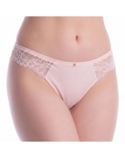 Tanga mit Spitze 50556195 rosa Stick
