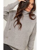 Grauer Alma-Pullover